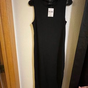Black midi dress